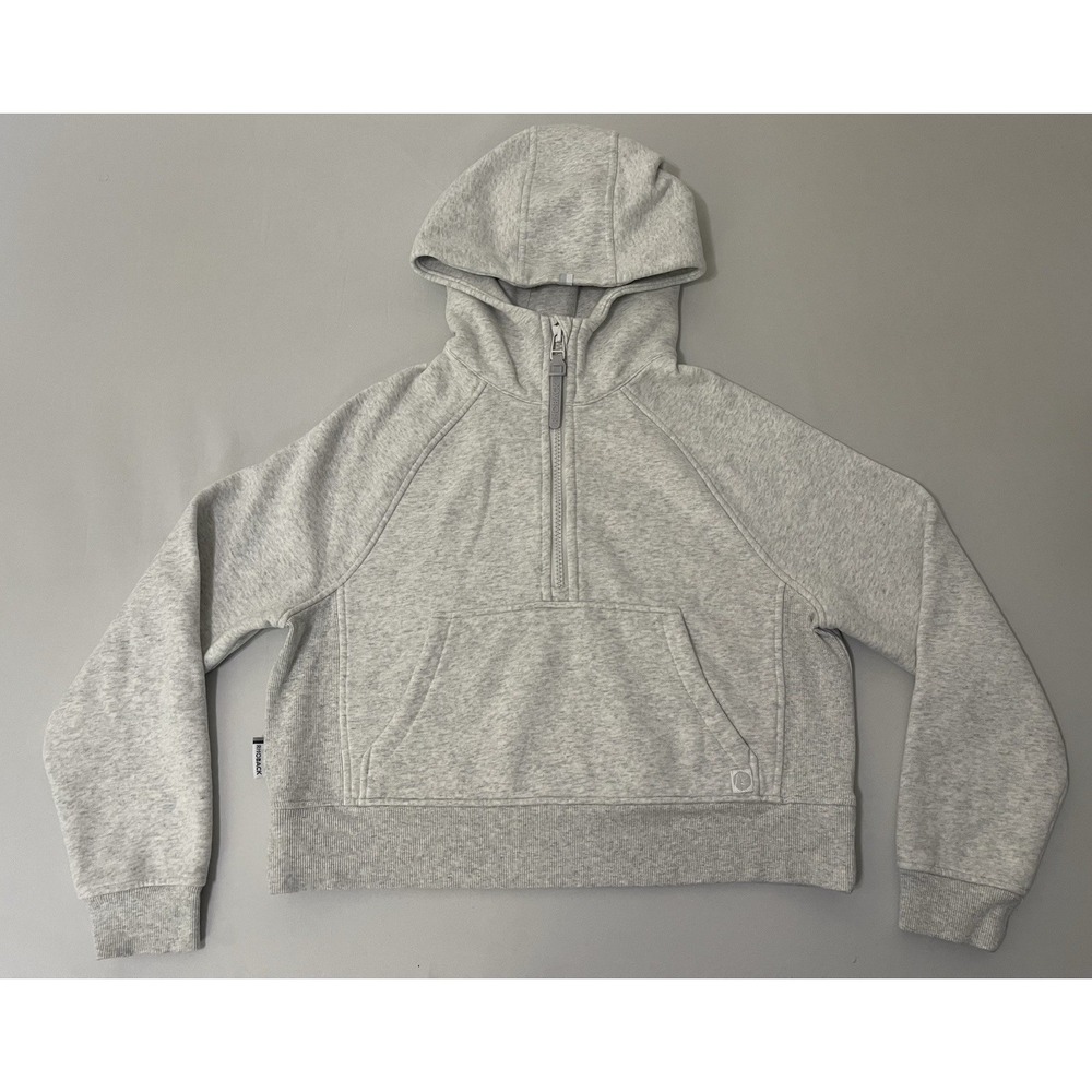 RHOBACK Clarity Hoodie Half-Zip Cropped Womens XS Sweater Heavyweight